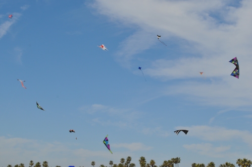 Kite Party (not Festival) at Surf City USA, Huntington Beach (my photographic Memoirs)