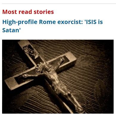 MOST READ STORIES - ISIS IS SATAN